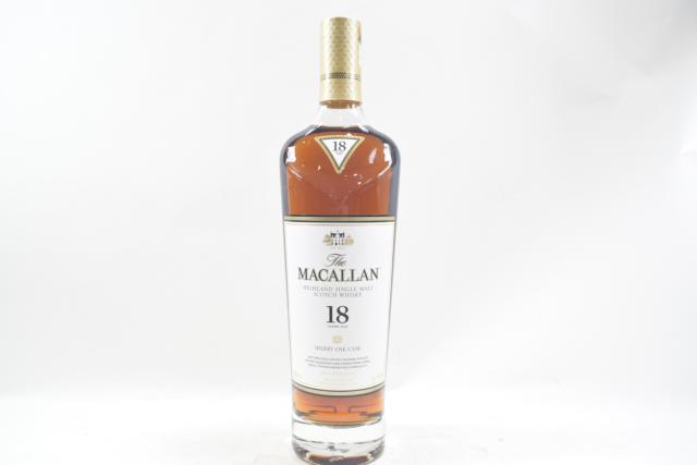 【未開栓】マッカラン MACALLAN 18年 700ml シングルモルト シェリーオークカスク ウイスキー 送料無料 【中古】