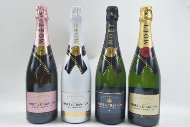 【未開栓】モエ エ シャンドン MOET＆CHANDON 白/ロゼ/ネクター/アイス 750ml 4本セット 送料無料 【中古】