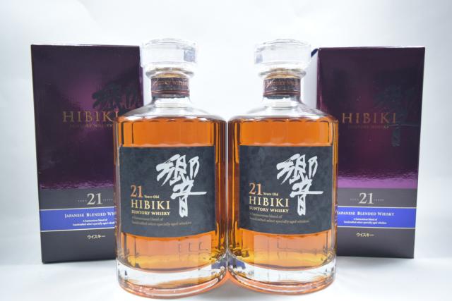 【未開栓】サントリー 響 21年 700ml 箱付 2本セット 【中古】