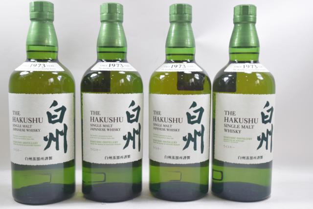 【未開栓】サントリー 白州 HAKUSHU ノンヴィンテージ ノンエイジ 700ml ウイスキー 4本セット 送料無料 【中古】