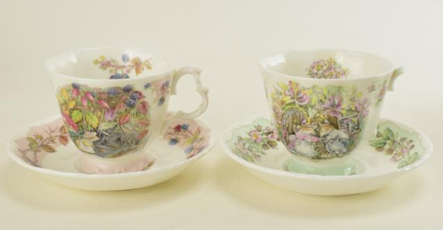 【中古】Royal Doulton Royal Doulton ロイヤルドルトン AUTUMN カップ&ソーサー 1983 ピンク