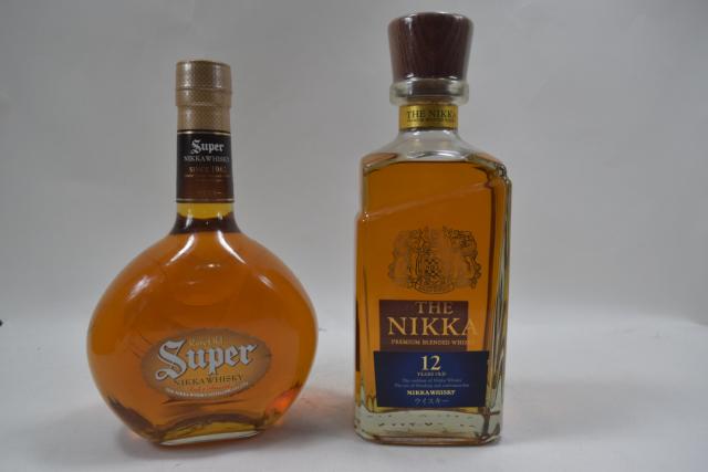 【未開栓】ニッカ THE NIKKA ザニッカ 12年/スーパーニッカ ウイスキー 2本セット 送料無料 【中古】