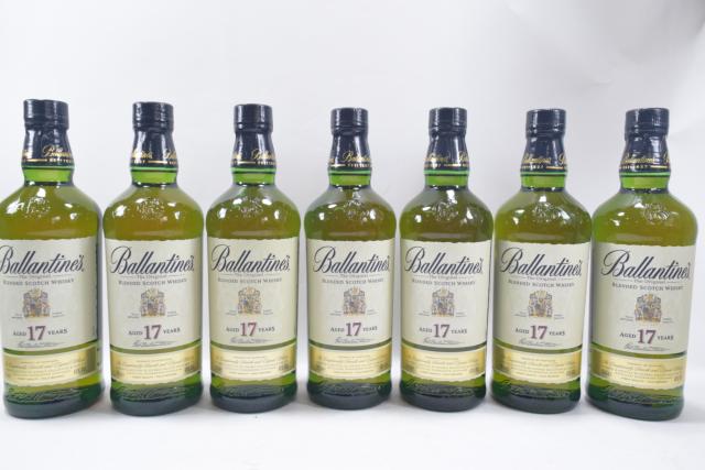 【未開栓】バランタイン BALLANTINE`S 17年 オリジナル 700ml スコッチ ウイスキー 7本セット 送料無料 【中古】