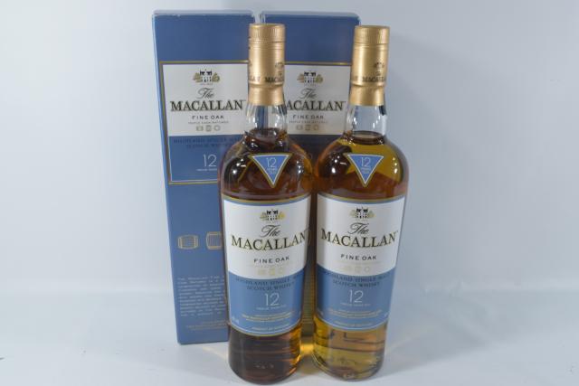 【未開栓】マッカラン MACALLAN 12年 ファインオーク 700ml 箱付 2本セット 【中古】