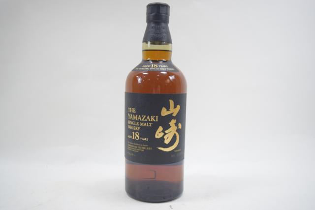 【未開栓】サントリー 山崎 18年 シングルモルト 700ml 【中古】