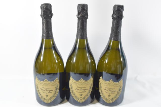 【未開栓】ドンペリニヨン DOM PERIGNON ヴィンテージ 2006 白 750ml 3本セット クール便送料込み 【中古】