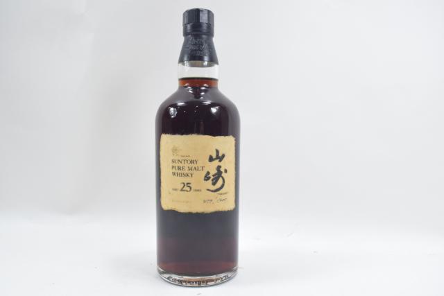 【未開栓】サントリー 山崎 25年 ピュアモルト ウイスキー 古酒 700ml 超希少品 レア 送料込み 【中古】