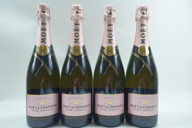 【未開栓】モエ エ シャンドン MOET&CHANDON ロゼ 750ml 4本セット クール便送料込み 【中古】
