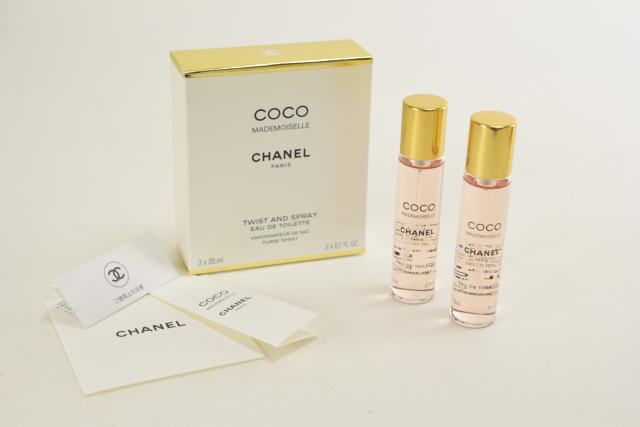 【中古】【美品】CHANEL シャネル 未使用保管品 ココ マドモアゼル ツィスト&スプレイ オードゥ トワレット 替えボトルのみ 香水 20ml×2本セット