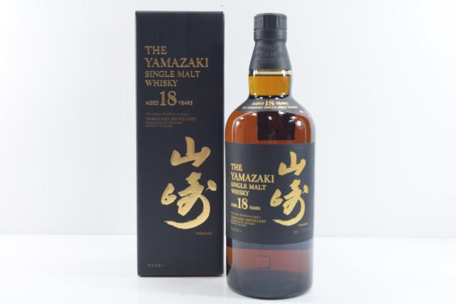 【未開栓】山崎 18年 シングルモルト 700ml 【中古】