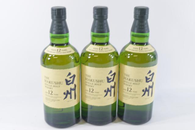 【未開栓】サントリー 白州 12年 700ml 3本セット 【中古】