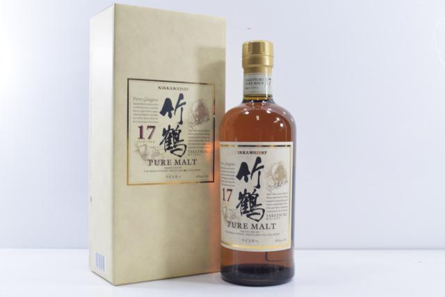 【未開栓】竹鶴 17年 ニッカピュアモルト 700ml 箱付 【中古】