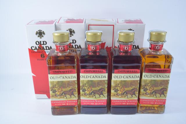 【未開栓】 オールドカナダ OLD CANADA 6年 マックギネス 700ml 特級表示 箱付 4本セット 【中古】