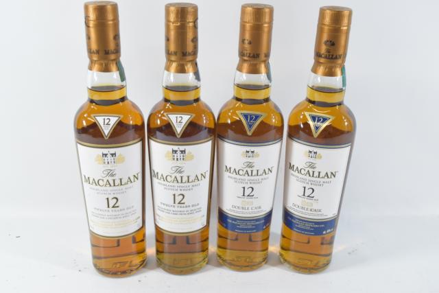 【未開栓】マッカラン MACALLAN 12年 2本/12年 ダブルカスク 2本/350ml 4本セット 【中古】