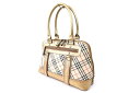 【中古】BURBERRY バーバリー ハンドバッグ アルマ型 バーバリーチェック ハンドバッグ