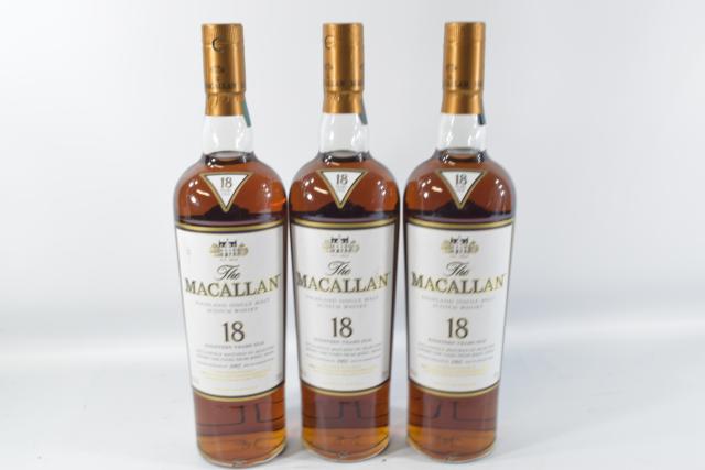 【未開栓】マッカラン MACALLAN 18年 1997 700ml 3本セット 【中古】