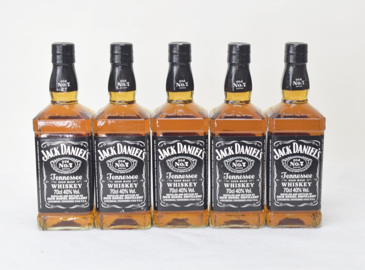 送料無料【未開栓】ジャックダニエル JACK DANIEL`S 700ml 5本セット ウイスキー 【中古】