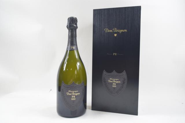 【未開栓】ドンペリニヨン DOM PERIGNON P2 2000 750ml 木箱 冊子付 クール便送料込み 【中古】