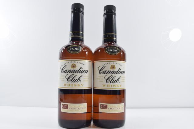 【未開栓】Canadian Club カナディアンクラブ C.C 1858 750ml 2本セット 【中古】