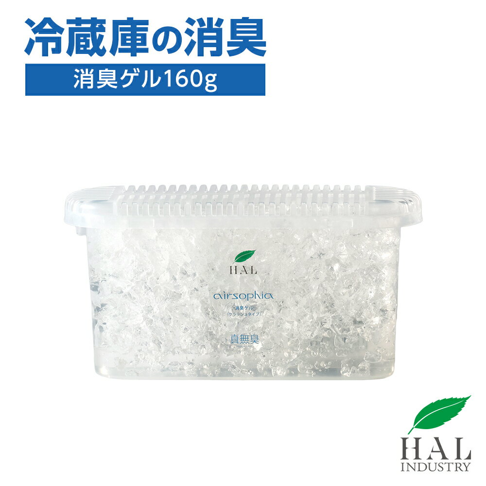 消臭ゲル 160g 冷蔵庫 消臭 無臭 無香料 ゴミ箱 車 消臭剤 靴箱 下駄箱 ハル インダストリ エアソフィア ハイパー