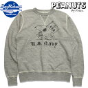 BUZZ RICKSON'S~ PEANUTSioYN\Y~s[ibcjSET-IN CREW SWAETSHIRTS(ZbgCN[EFbgjBR69274 