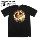 STUDIO D'ARTISAN（ステューディオダルチザン）プリント半袖Tシャツ【9959A】ブラック