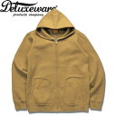 Deluxeware（デラックスウエアー）フルジップスウェットパーカープレーン【SPZ-00 FULLZIP PARKA PLAIN】SLF.YEL（LSF.イエロー）