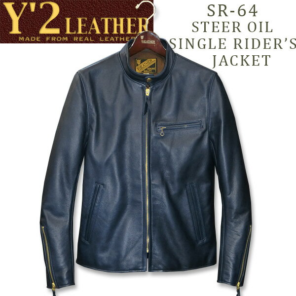 Y'2LEATHERʥ磻ġ쥶STEEROILSINGLERIDER'SJKTʥƥ륷󥰥饤㥱åȡˡSR-64ۥͥӡ