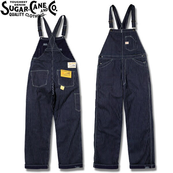 ★SUGER CANE（シュガーケン）9ozウォバッシュストライプオーバーオール9oz. WABASH STRIPE OVERALLS【SC41960】