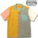 STYLE EYES（スタイルアイズ）CRAZY S/S RAYON BOWLING SHIRT (クレイジー半袖レーヨンボウリングシャツ)【SE38616】