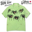 STAR OF HOLLY WOODiX^[IunEbhjHIGH DENSITY RAYON OPEN SHIRT gTARANTULAhix[I[vVcu^`vjySH38873zM.GREENi~gO[j