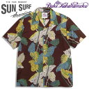 SUN SURF(TT[t)DUKE KAHANAMOKU COTTON LINEN HAWAIIAN SHIRTif[NJniNRbglnCAVcjy