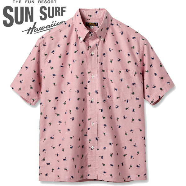 Hawaiian Shirt - SUN SURF(サンサーフ)COTTON OXFORD B.D. SHIRT “HULA DANCER”（コットンオクッスフォードB.Dシャツ“フラダンサー”）SS39282 【RED・レッド】