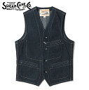 東洋エンタープライズSugar Cane(シュガーケン) 11oz. BLUE DENIM WORK VEST11オンスブルーデニムワークベストSC15702