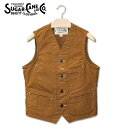 東洋エンタープライズSugar Cane(シュガーケン）13oz. BROWN DUCK WORK VEST13ozブラウンダックワークベスト【SC14375】