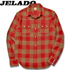 JELADO(ジェラード）Roundupshirt(ラウンドアップシャツ）バッファローチェックウエスタンシャツ【JP63127】チェリー