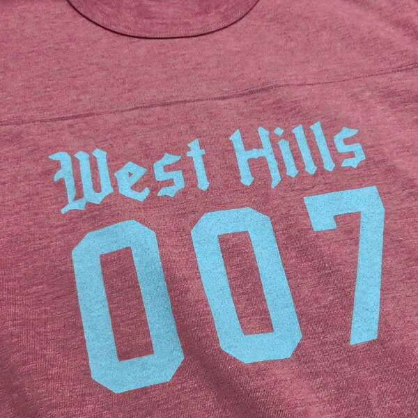 PHERROW'S（フェローズ）半袖フットボールTシャツ24S-PFBT2【パープル】