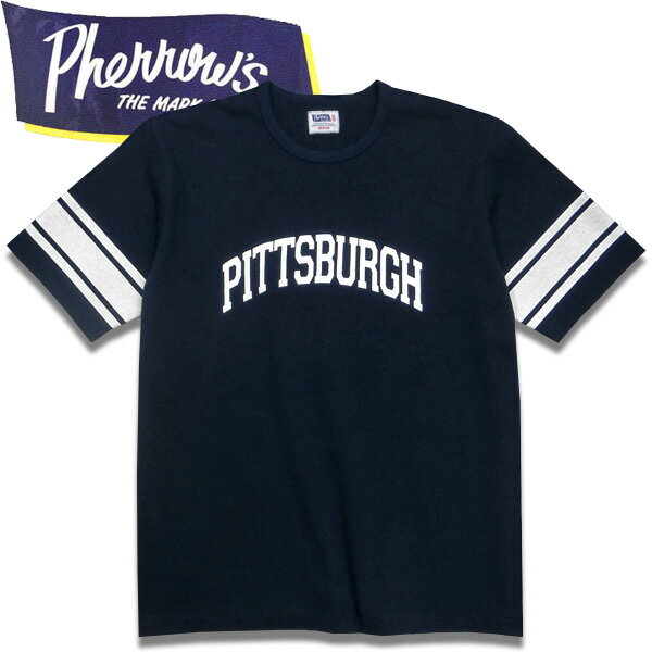PHERROW'S(フェローズ)フットボールTシャツ【23S-PFBT1】ネイビー