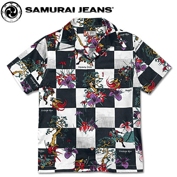 SAMURAI JEANS（サムライジーンズ）柳生柄ハワイアンシャツ【SSA19-YG】