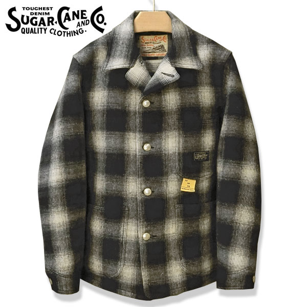 ���Υ��󥿡��ץ饤��Sugar Cane(���奬������� COTTON CHECK �� WOOL JACQUARD WORK COAT���åȥ�����å��ߥ����른...