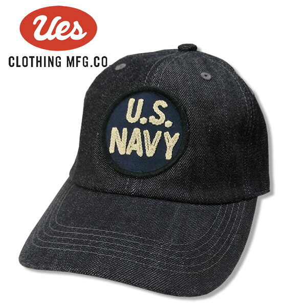 UES(ウエス)デニムキャップ【82DC U.S.NAVY】ホワイト