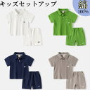 子供服 セットアップ純綿 薄め 半袖 ポロシャツ&ハーフパンツ 上下セット男の子 子ども パンツセット カジュアル スポーツウェ キッズ ゆったり こども 可愛...