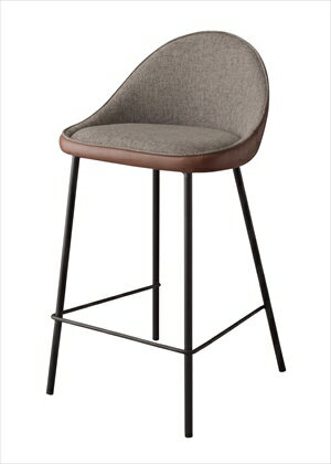 【★ポイント10倍★】10/14~10/17 お買い物マラソン(要エントリー) 東谷 カウンターチェア ブラウン 2個セット TEC-42BR