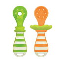 【★ポイント5倍★】7/4~7/11開催!お買い物マラソン(要エントリー) EDISON KJ261 はじめて使うスプーン オレンジ&キウイ 赤ちゃん ベビー 子供 育児 おもちゃ 生活