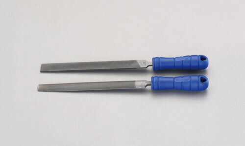 【★ポイント5倍★】3/21~3/27開催！お買い物マラソン(要エントリー)200mm 鉄工やすり(平・半丸-2本組/粗目)