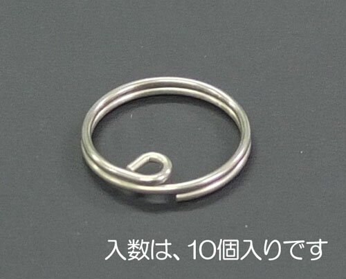 【5/9～5/16開催】お買い物マラソン×ポイント5倍！(要エントリー) 18x1.2mm キーリング(ステンレス製/10個)