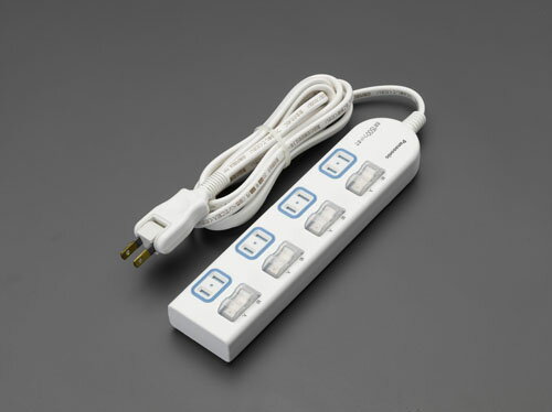【★ポイント5倍★】10/14~10/17開催！お買い物マラソン(要エントリー) AC125V/15Ax 1m タップ(4口/個別防水スイッチ付)