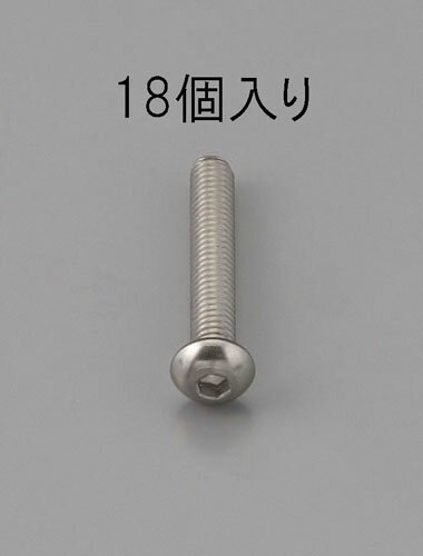 【ポイント10倍】9/1はワンダフルデー！M4 x14mm 六角穴付鍋頭ボルト(ステンレス製/18本)