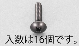 【4/24～4/27開催】お買い物マラソン×ポイント5倍！(要エントリー) M4x10mm トラス頭小ねじ(ステンレス/黒色/16本)