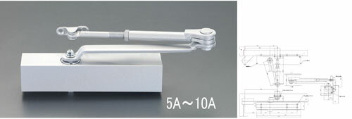 【ポイント10倍】楽天スーパーSAIL(12/4~12/11) ※要エントリー 180kg以下 ドアクローザー(標準型/シル..